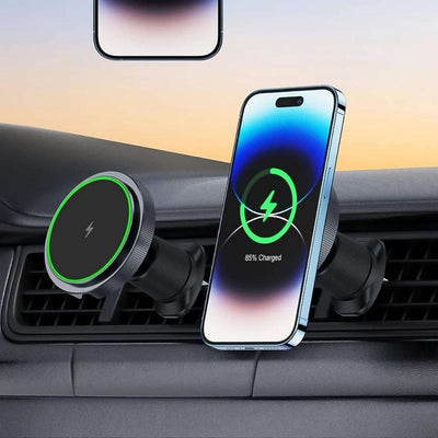 Music Reactive Wireless Charging Magnetic Car Phone Mount