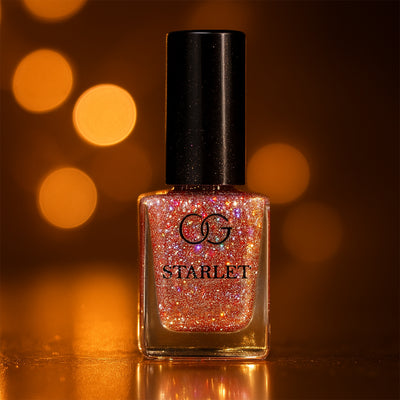 Og Beauty Metallic Rose Starlet Glitter Nail Paint (10 Ml  1 Pc) - second image