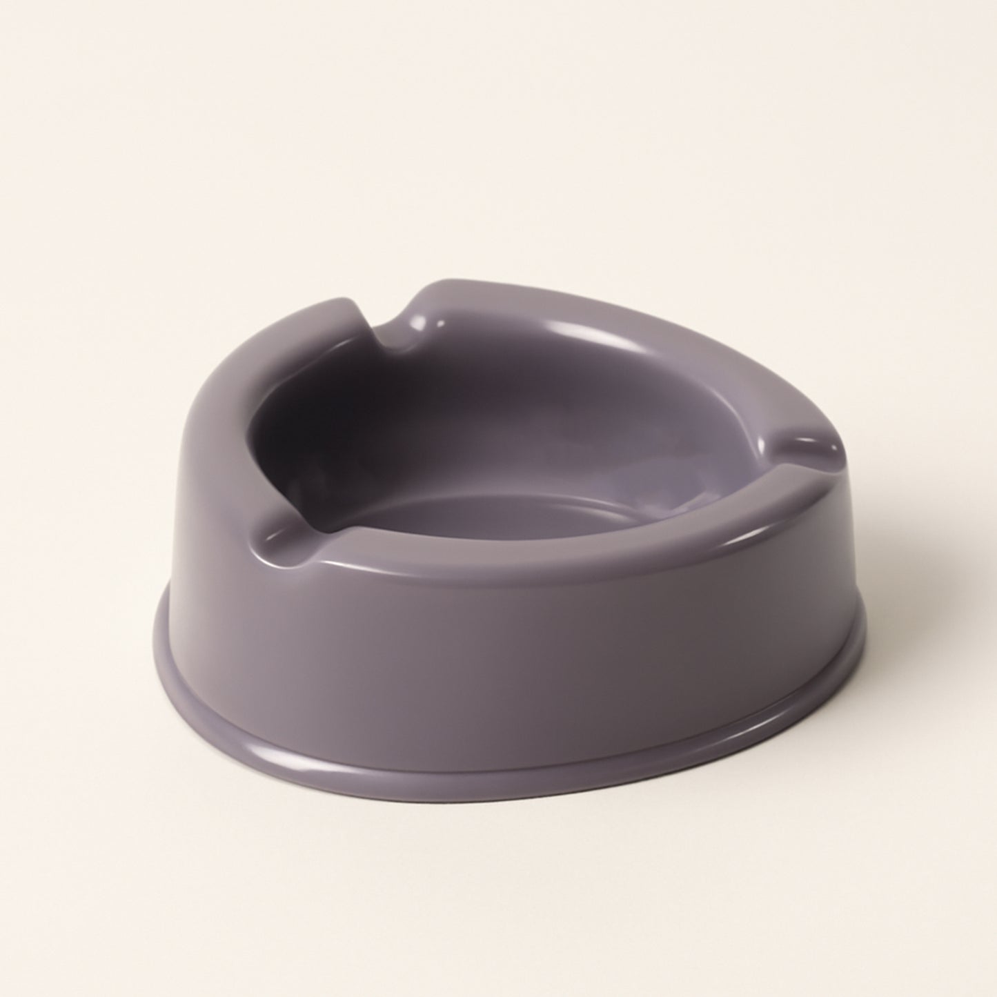 Oblivion Durable Plastic Ashtray With Wide Bowl And Triple Cigarette Holder Slots (1 Pc)
