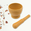 Mortar And Pestle Set For Spices Okhli Masher Khalbatta Kharal Mixer Natural  Traditional Grinder And Musal Well Design For Kitchen Home Herb