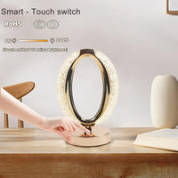 Touch Control Crystal Table Desk Lamp 3-way Dimmable Light Usb Rechargeable Crystal Diamond Table Lamp Exquisite Night Stand Light Lamp Beside Lamp For Bedroom Living Room Decorative Desk Lamp - LootFaat