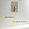 Plastic Adhesive Sticky Waterproof And Oil Proof Wall Hook (5.53.5 Cm)