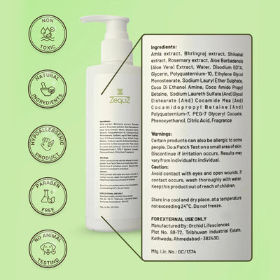 Zequz Anti Hair Fall Shampoo - (1 Pc  250ml) - second image