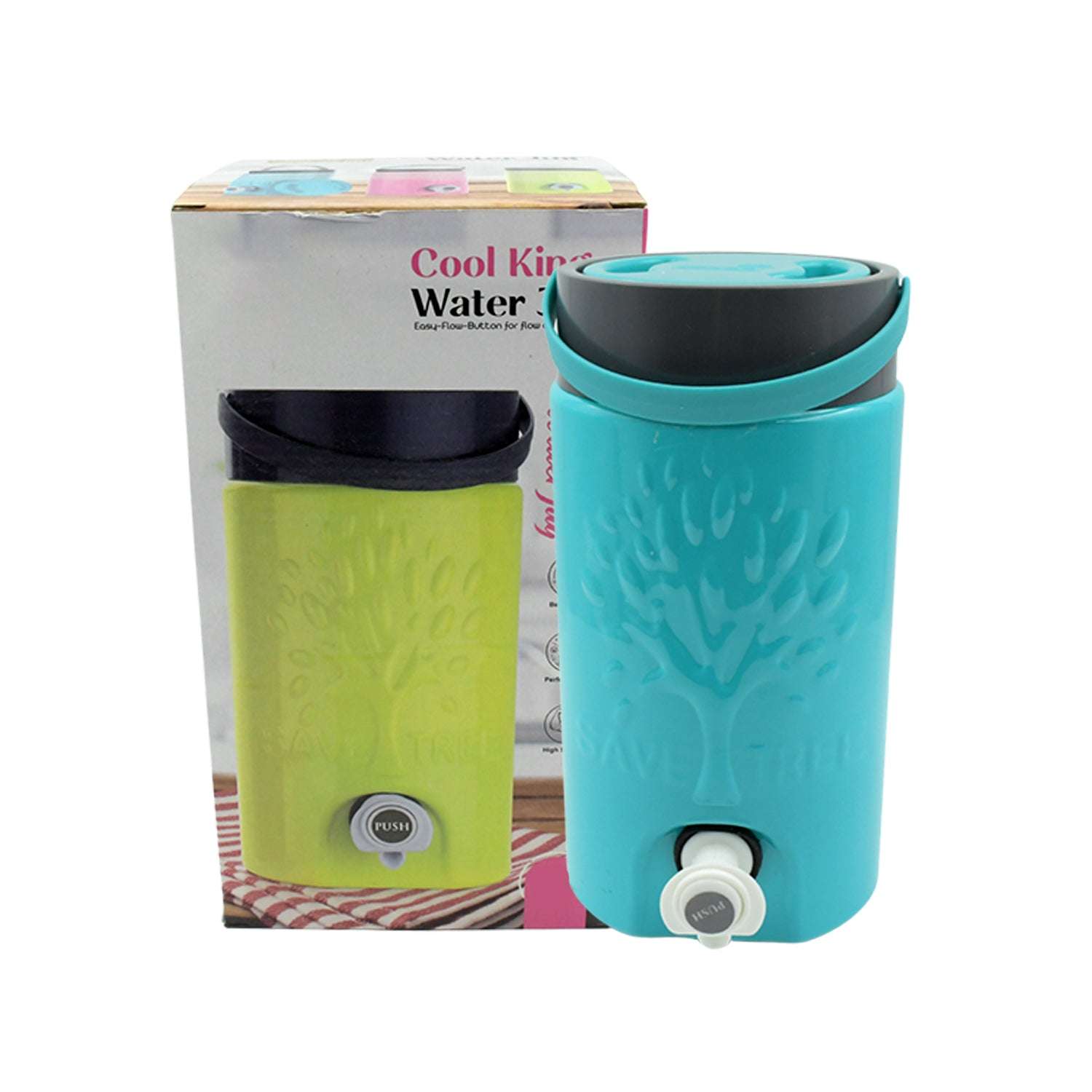 Insulated Plastic Water Rover Jug With A Sturdy Handle Water Jug Camper With Tap Plastic Insulated Water Water Storage Cool Water Storage For Home  Travelling (3000 Ml) - LootFaat