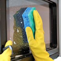 4854 2 Pair Med Yellow Gloves For Types Of Purposes Like Washing Utensils Gardening And Cleaning Toilet Etc.