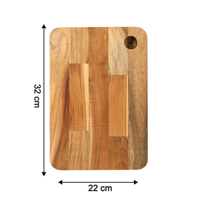 Apex Steel Oak Medium Cutting Board With Wooden Handle (1 Pc) - second image