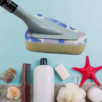 Cleaning Supplies Kitchen Handle Universal Triangular Sponge Multifunctional Bathroom Brush Long Handle Kitchen  Dining  Bar - LootFaat