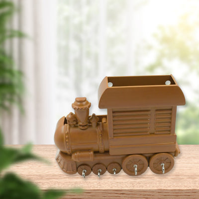 Plastic Train Engine Design Plastic Key Holder  Mount Decorative Keys Organizer Key Holder Key Stand Key Holder For Home  Office  Antique Key Holder (1 Pc) - second image