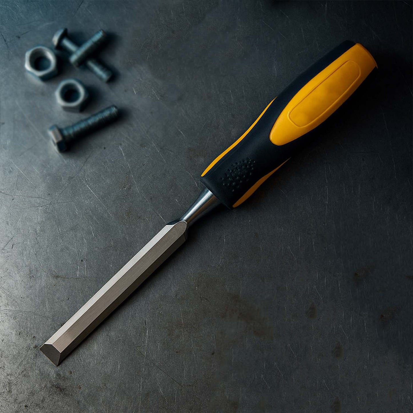 Heavy-duty Woodworking Chisel With Ergonomic Handle (25mm  1 Pc)