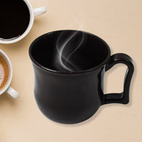 Premium Plastic Coffee  Tea Cups  Mug With Handle(1 Pc  Loose  Black) - LootFaat