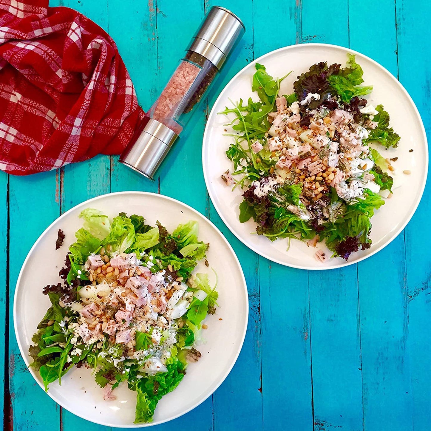 2-in-1 Stainless Steel Salt & Pepper Grinder