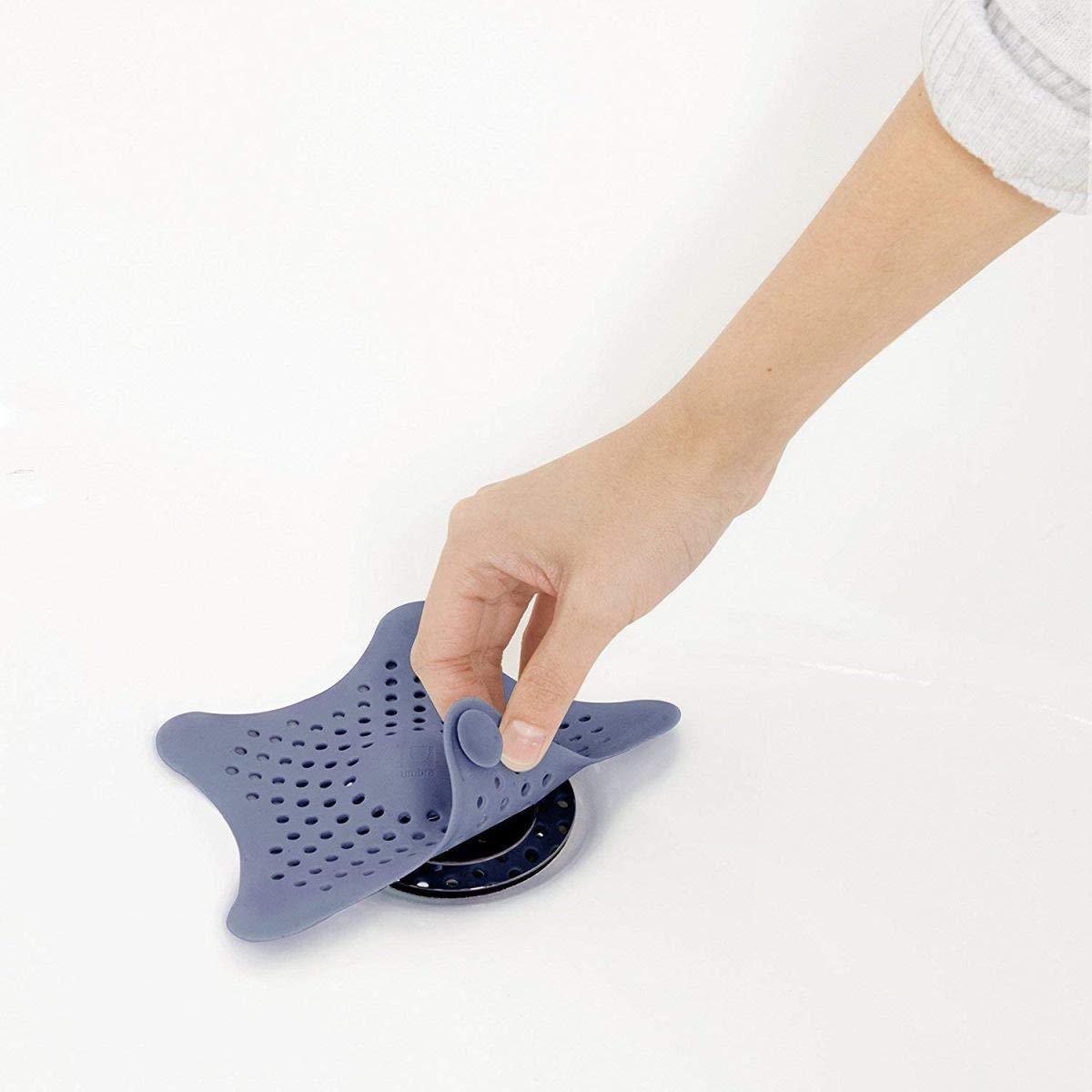 Silicone Star Shaped Sink Filter Bathroom Hair Catcher Drain Strainers For Basin - LootFaat