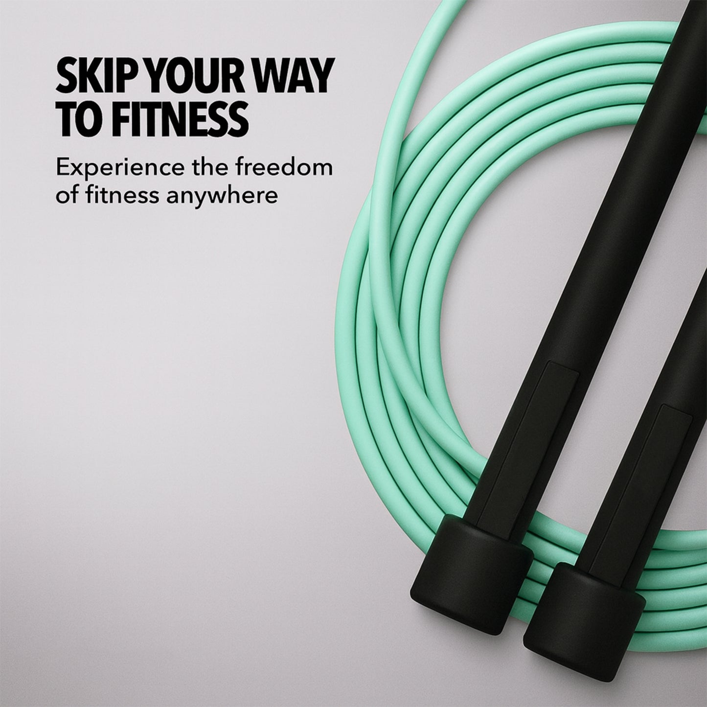 High-speed Skipping Rope With Foam Padded Handles (1 Pc)