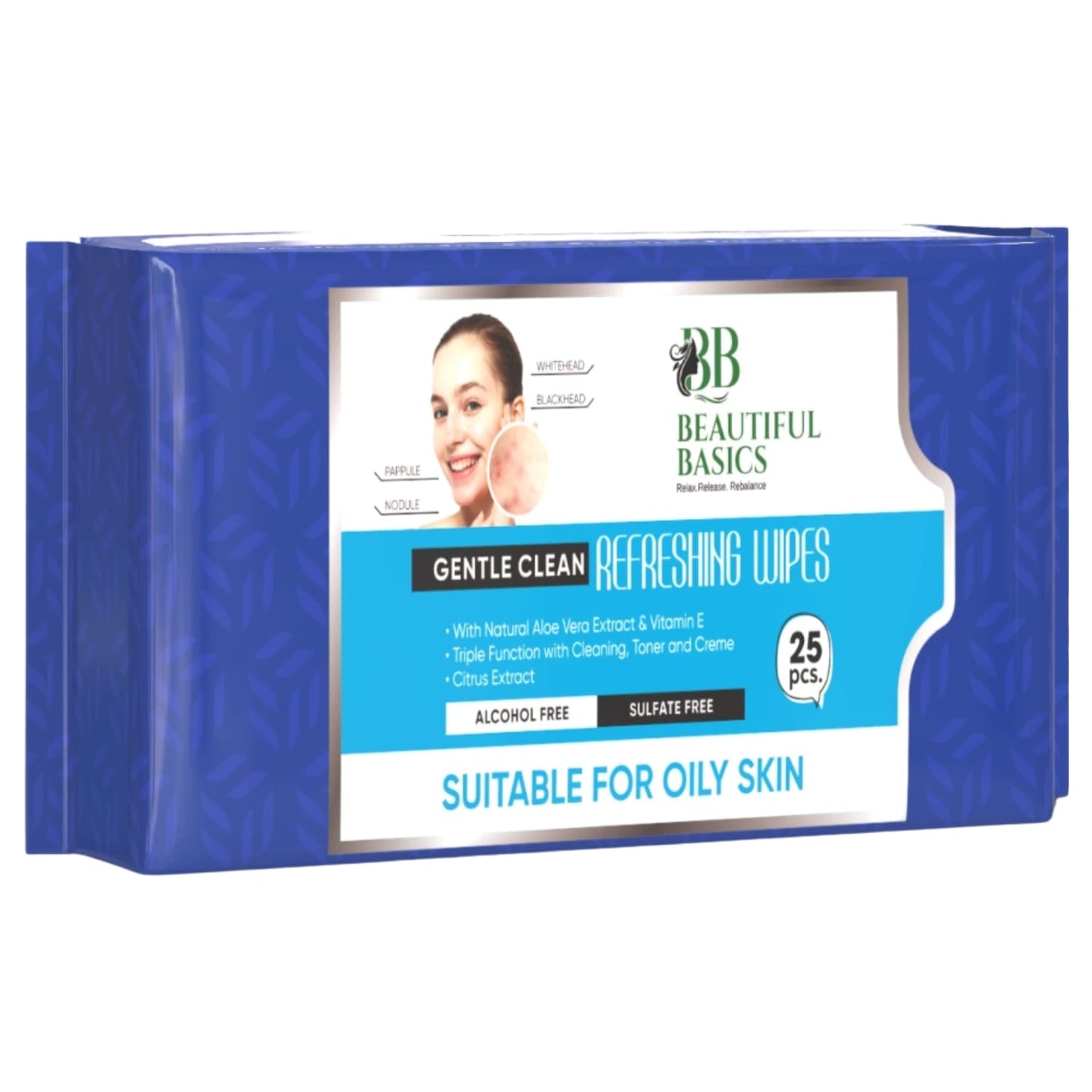 Premium Refreshing Wet Wipes for Face 25 Wipes Beauty - Premium Quality - Best Quality & Value