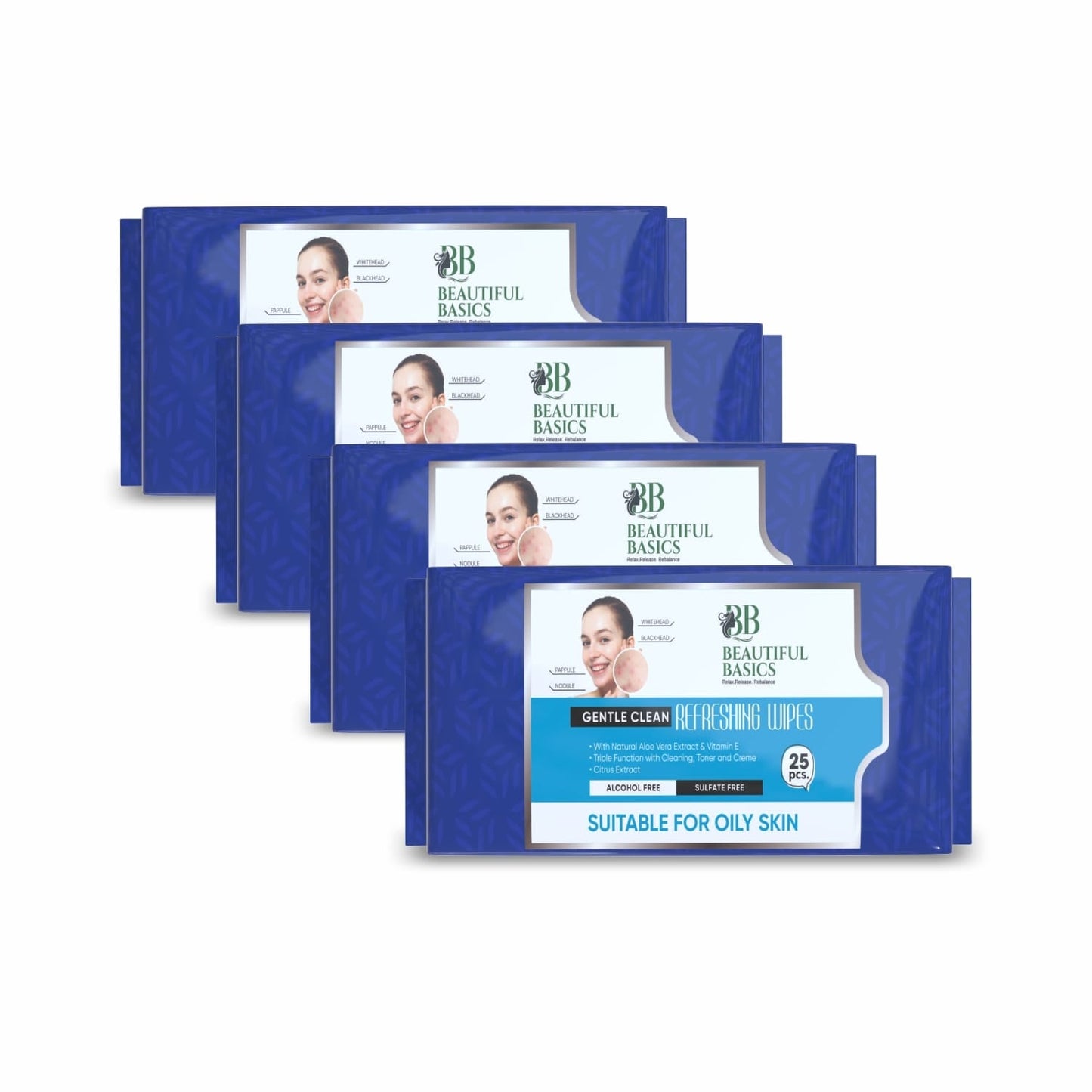 Premium Refreshing Wet Wipes for Face 25 Wipes Beauty - Premium Quality - Best Quality & Value
