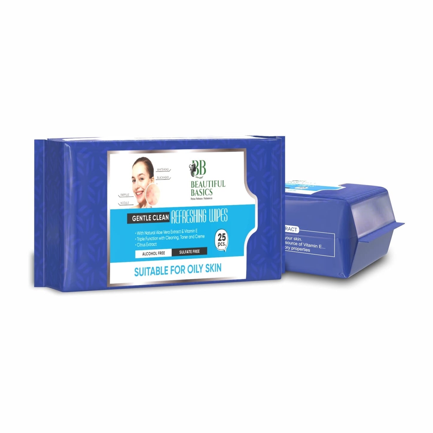 Premium Refreshing Wet Wipes for Face 25 Wipes Beauty - Premium Quality - Best Quality & Value