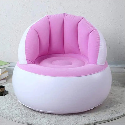 Inflatable Kids Sofa Chair with Backrest & Foot Pump