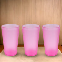 6 Pcs Large Plastic Glass 300ml Used In All Kinds Of Kitchen And Official Purposes For Drinking Water And Beverages Etc. - LootFaat