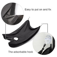 Beard Bib - Hair Clippings Catcher Apron for Men's Grooming (Black)
