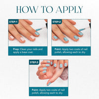 Og Beauty Aqua Bluebell Starlet Glitter Nail Paint (10 Ml  1 Pc)