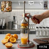 Heavy Duty Manual Hand Press Juicer Machine (1 Set)