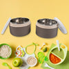 2-Layer Stainless Steel Lunch Box - Airtight & Leak-Proof