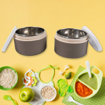 2-Layer Stainless Steel Lunch Box - Airtight & Leak-Proof