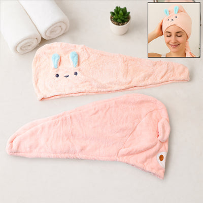 Cute Animal Microfiber Hair Drying Towel Wrap - second image