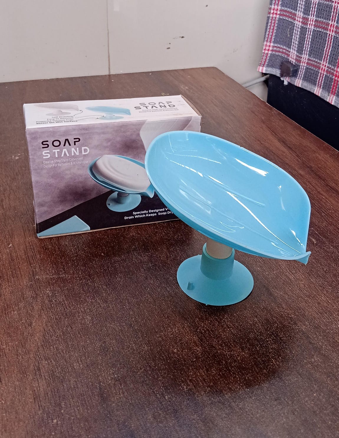 Soap Holder Stand Self Draining Soap Dish Holder Soap Box (1 Pc) - LootFaat