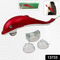 Dolphin Handheld Massager - Electric Vibration & Infrared Therapy
