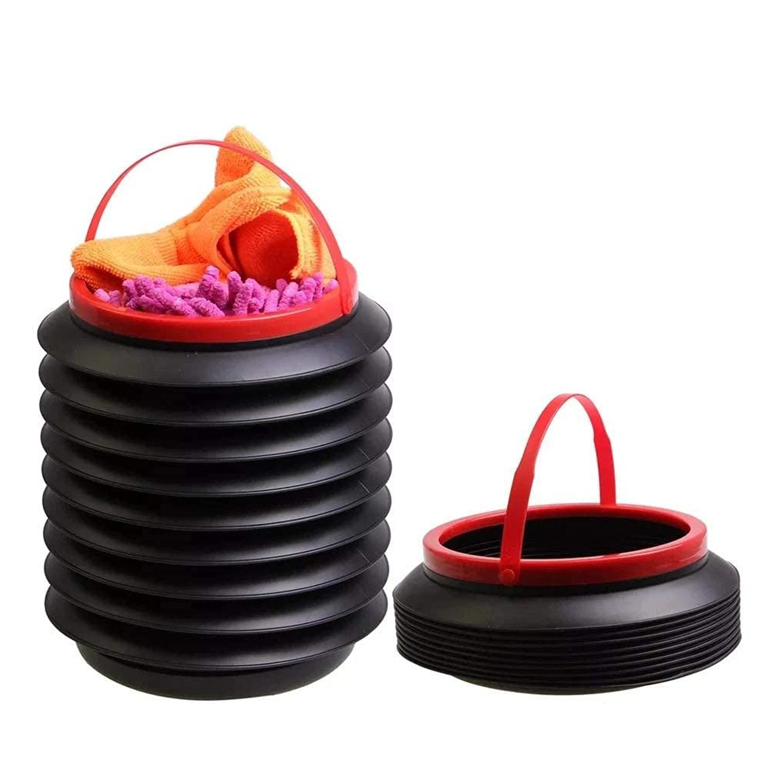 Foldable Storage Bucket  Water Container  Dustbin Multiuse Bucket For Home  Car  Kitchen Use Bucket - LootFaat