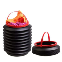 Foldable Storage Bucket  Water Container  Dustbin Multiuse Bucket For Home  Car  Kitchen Use Bucket - LootFaat