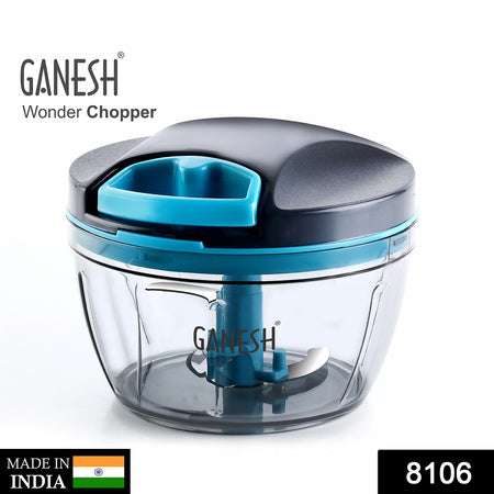 Ganesh Wonder Chopper - 470ml Grey Vegetable Chopper