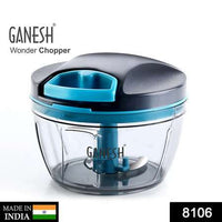 Ganesh Wonder Chopper - 470ml Grey Vegetable Chopper