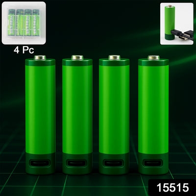 Rechargeable USB Lithium-ion Batteries - 4 Pack