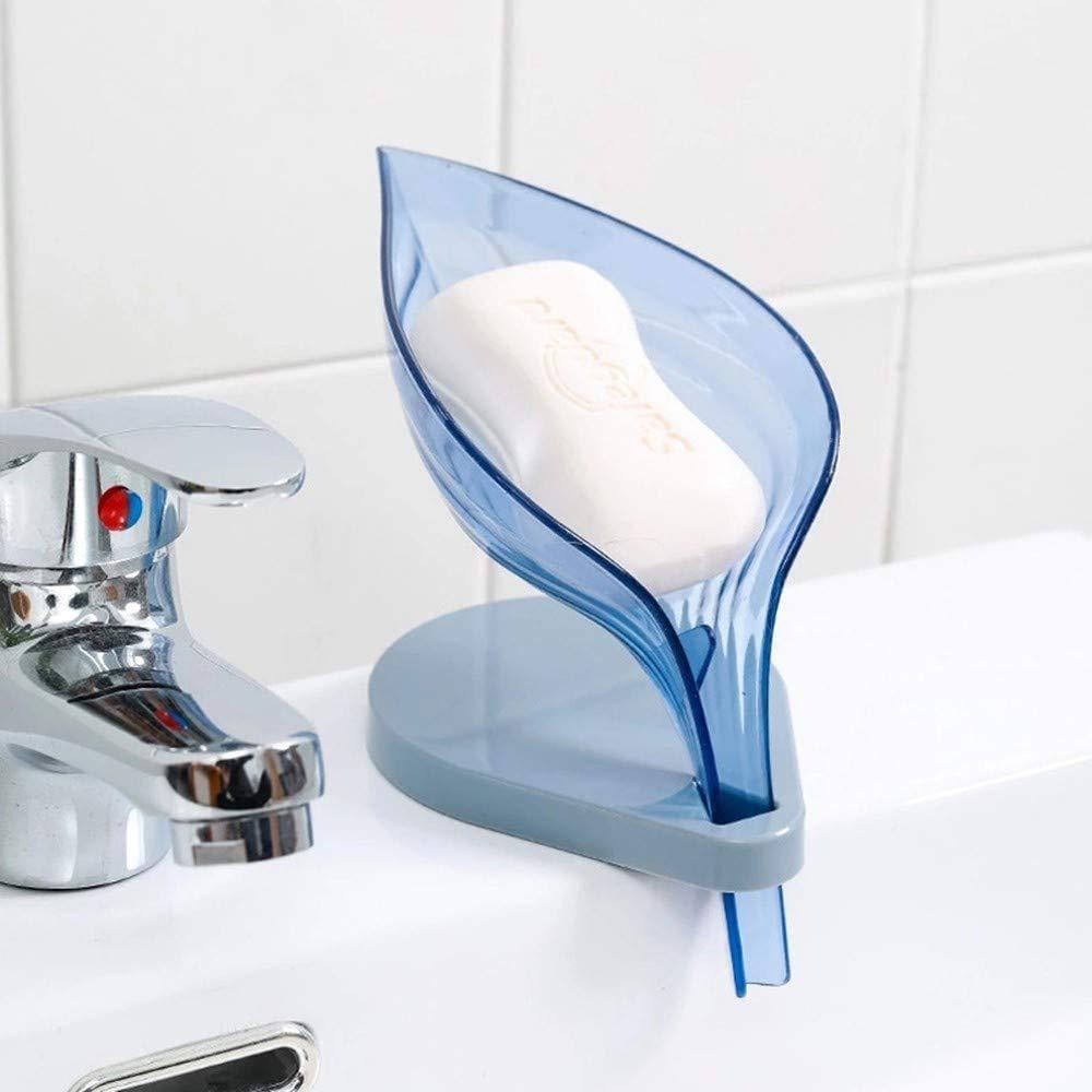 Leaf Shape Soap Box Self Draining Bathroom Soap Holder - LootFaat