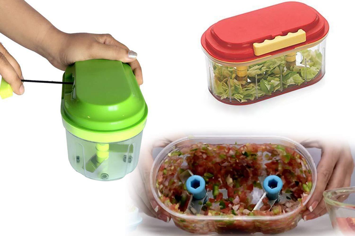 Plastic Vegetable Chopper  (1000 Ml) - LootFaat