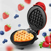 Mini Waffle Maker - Compact Electric Waffle Iron for Breakfast, Desserts & Snacks