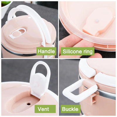 Multi Layer Stainless Steel Hot Lunch Box (3 Layer) - second image