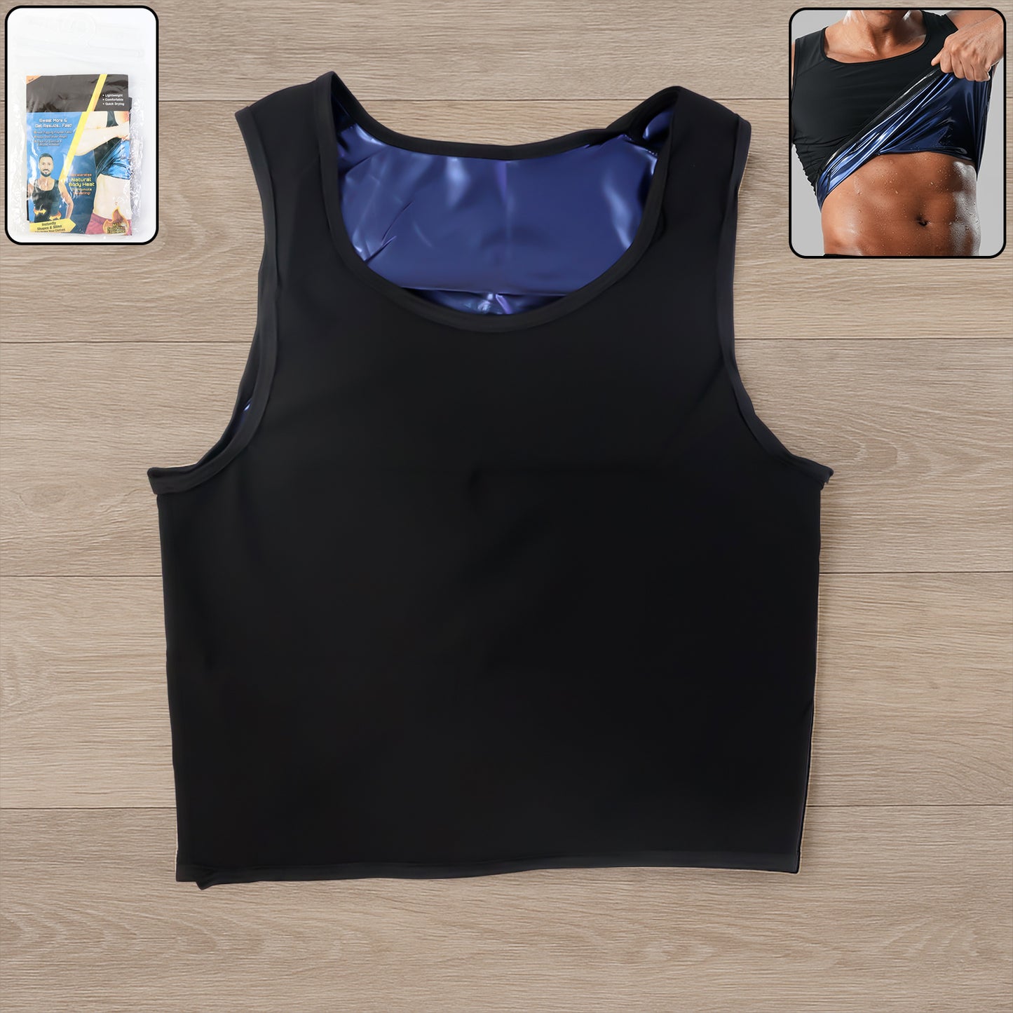 Mens Slim Fit Sweat Shaper Tank Top (Lxl 1 Pc)