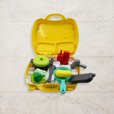 Cooking Toy Plastic Kids Cooking School Play Set (26 Pc Set) - second image