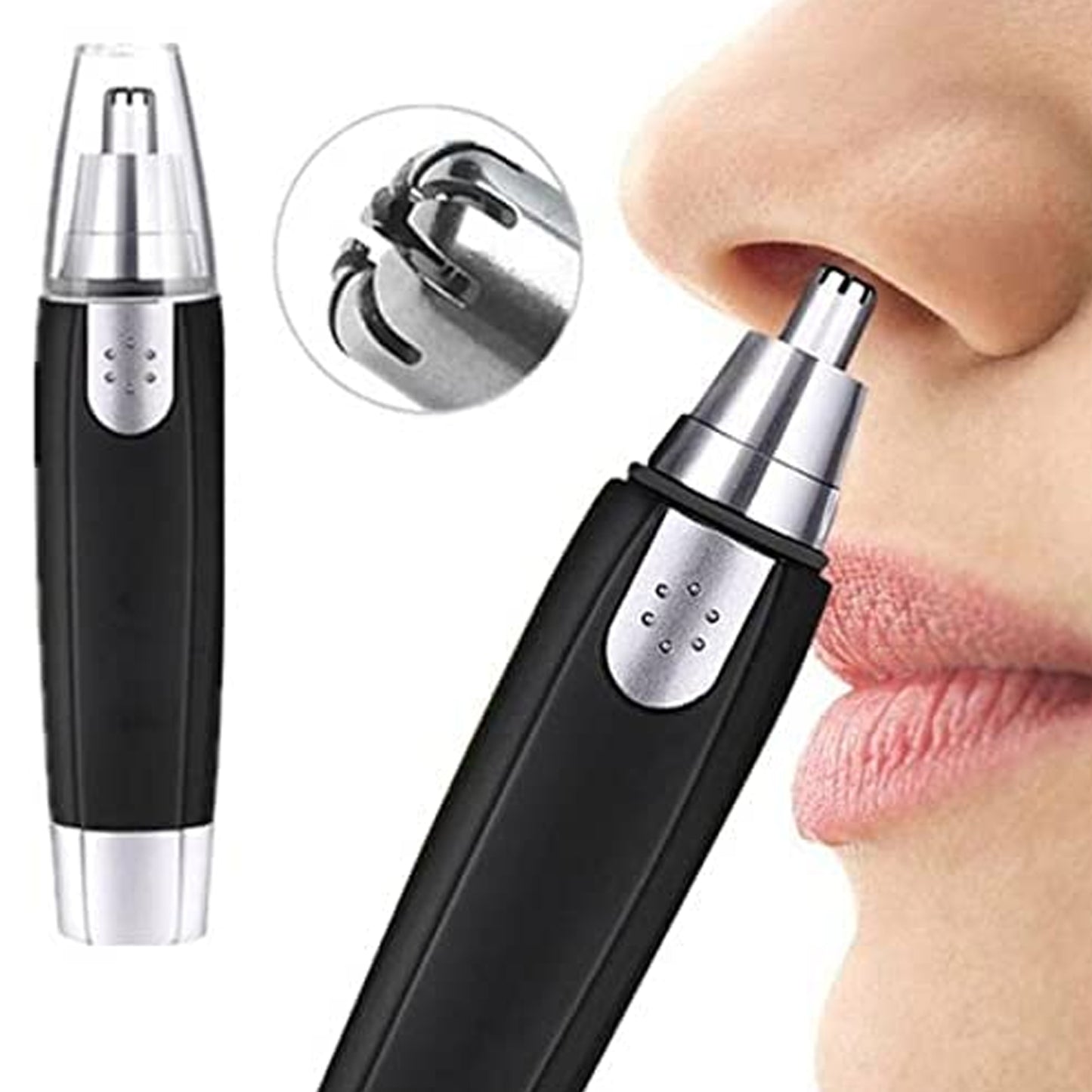 Professional Ear & Nose Hair Trimmer - Heavy Duty Steel Clipper