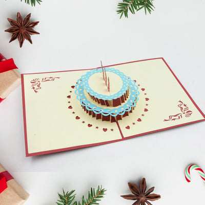 3d Paper Wish Card High Quality Paper Card All Design Card Good Wishing Card (All 3d Card  Birthday Greeting Cards Wedding Day Gift Card Merry Christmas Card (1 Pc) - second image