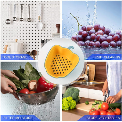 Pepper-shape 2-in-1 Washing Bowl - (1 Pc) - second image