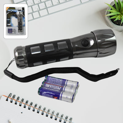 LED Hand Torch with Rubber Grip - Aluminium Body