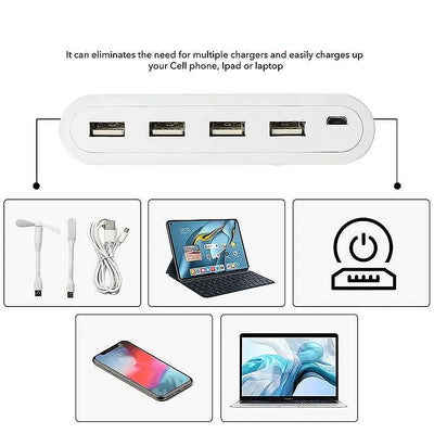 12865 4in1 Hub Is Usb For Pen Drive Mouse Keyboards Camera Mobile Tablet Pc Laptop Tv Study Table Charging Extension Hub Portable (1 Pc) - second image