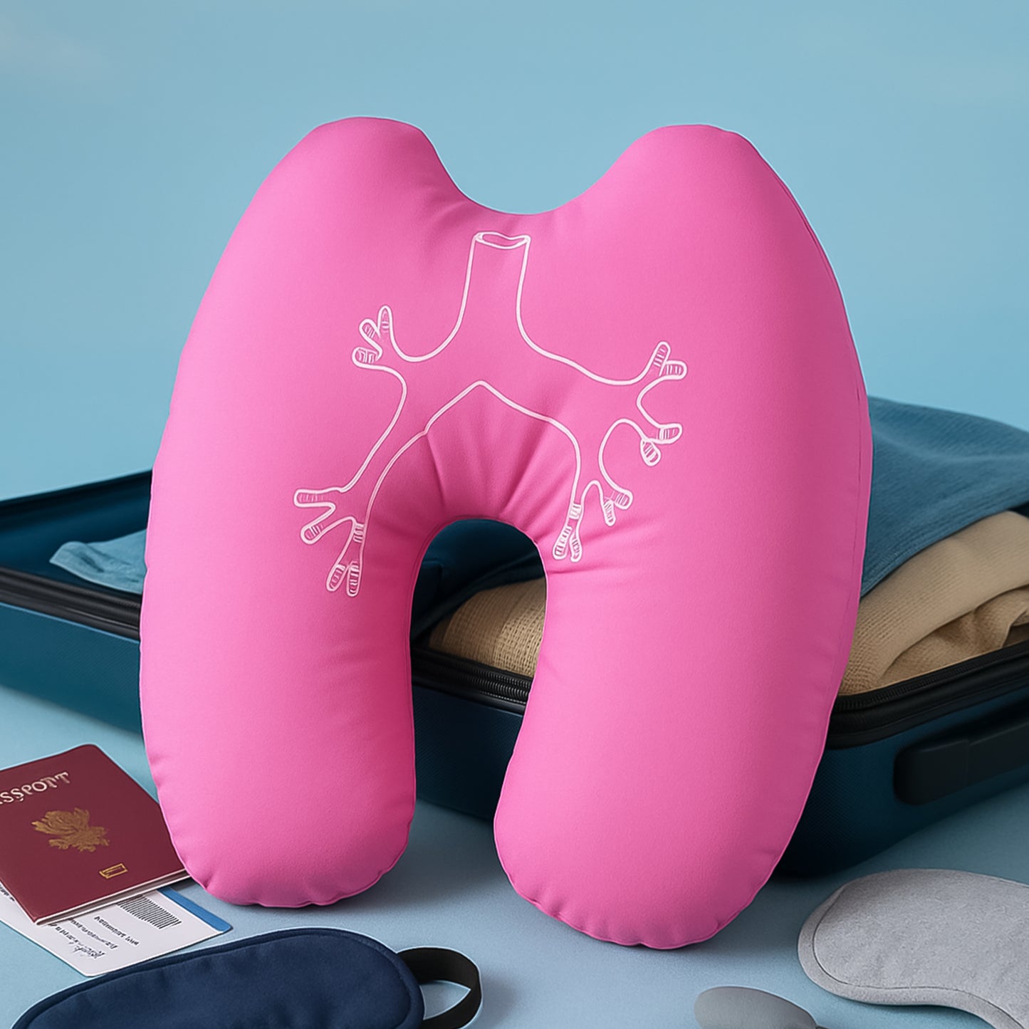 Ergonomic U-Shape Travel Neck Pillow - Soft Cervical Support