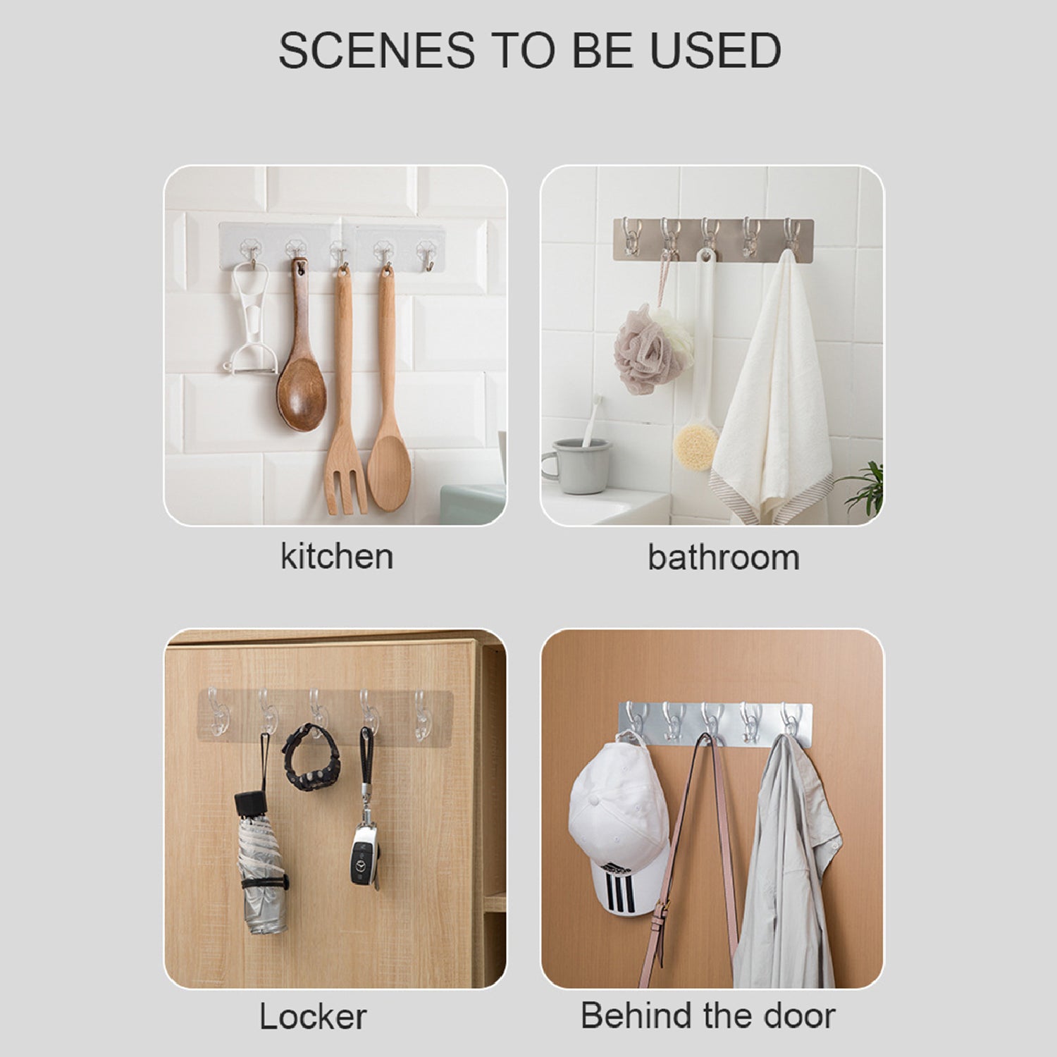 Adhesive Transparent Heavy Duty Wall Hook - LootFaat