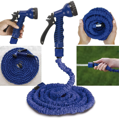 4M Expandable Magic Garden Hose with 7-Mode Spray Gun (Mix Color)