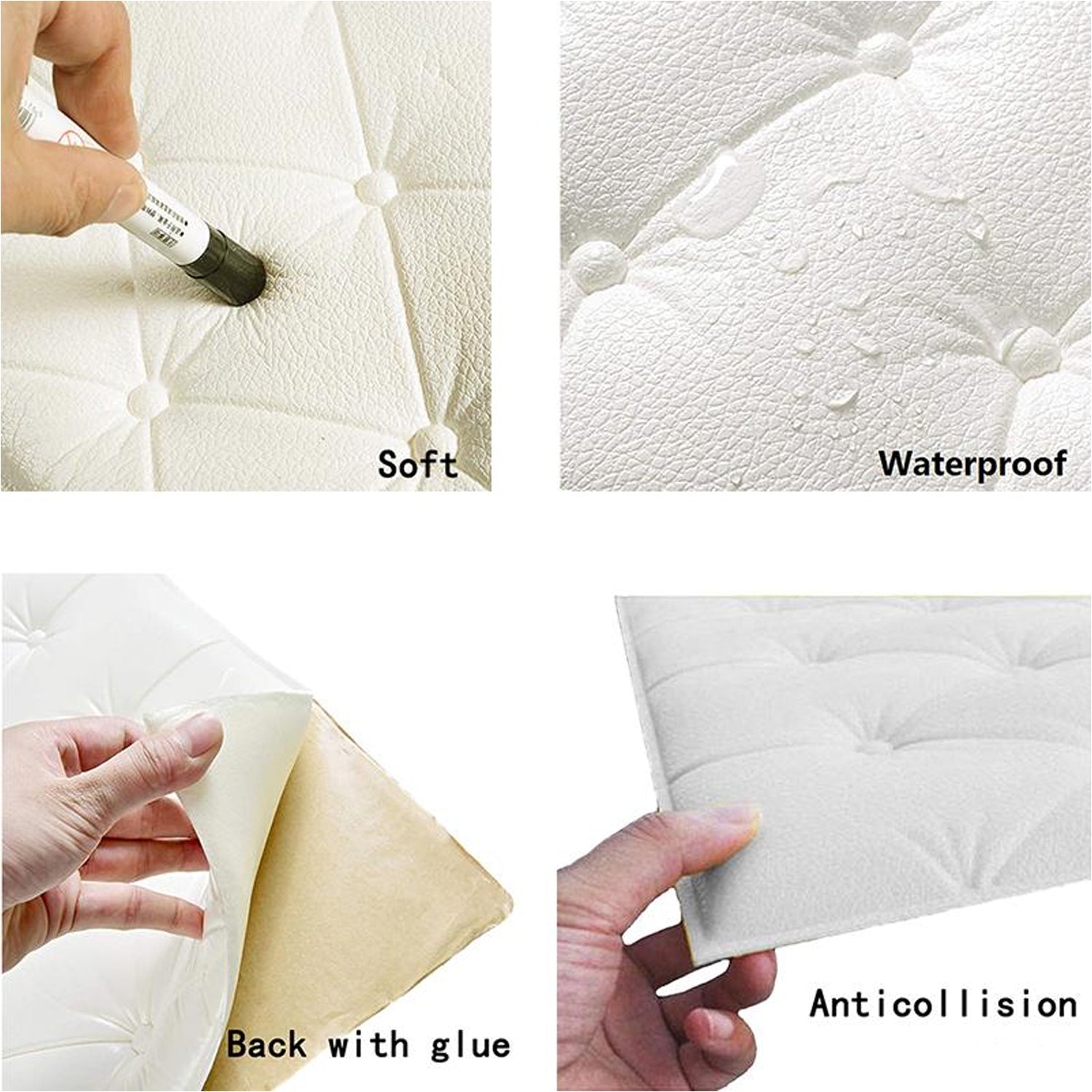 3d wall cushion brown - LootFaat